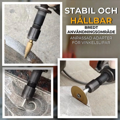 Specialanpassad adapter för vinkelslip