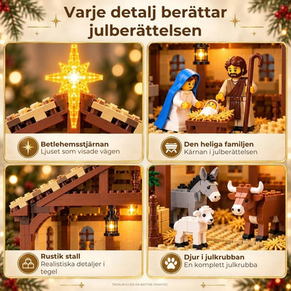 Byggsats | Lysande julkrubba
