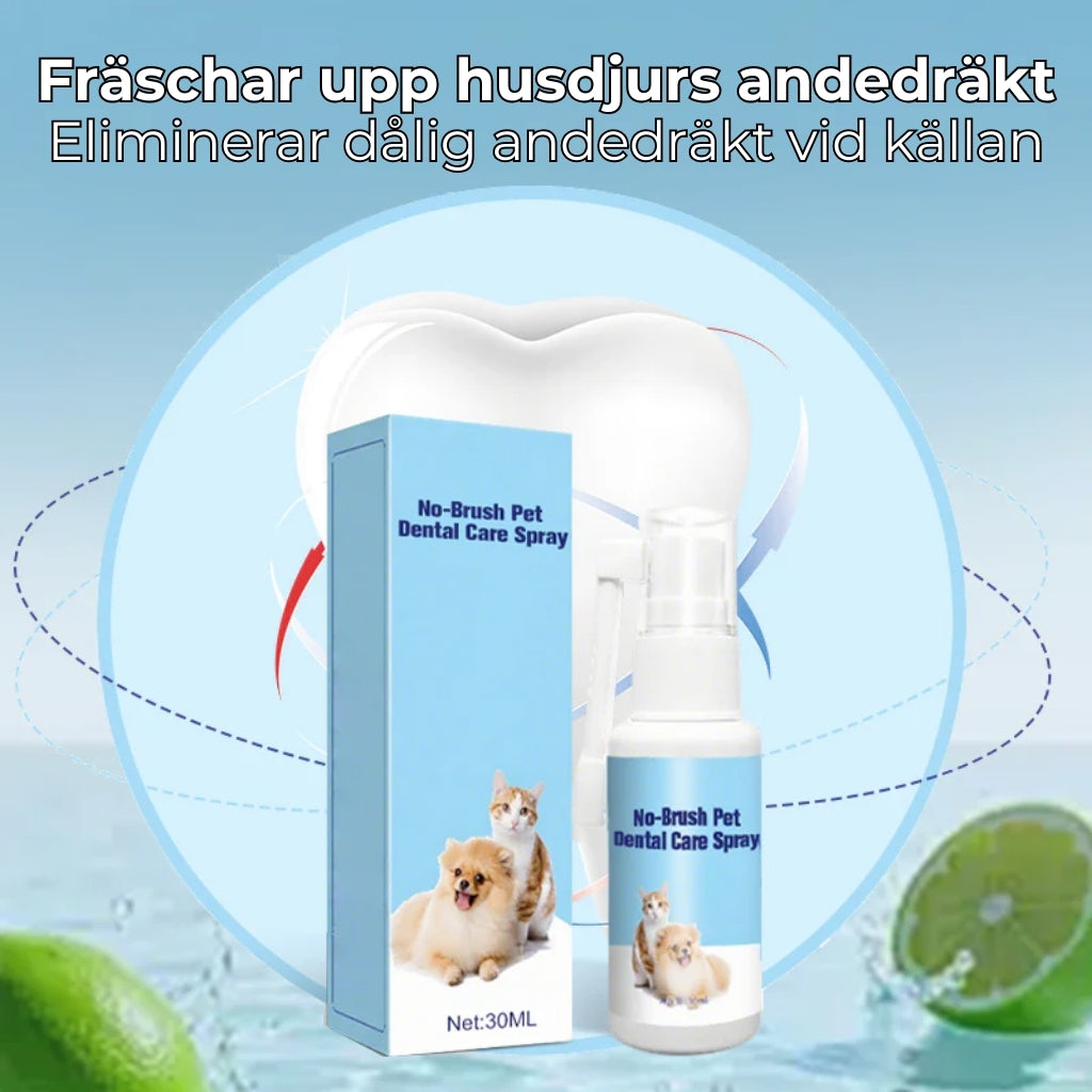 Tandvårdsspray för husdjur