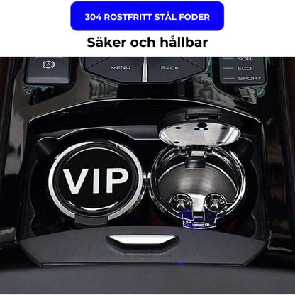 Askfat med  LED för bil