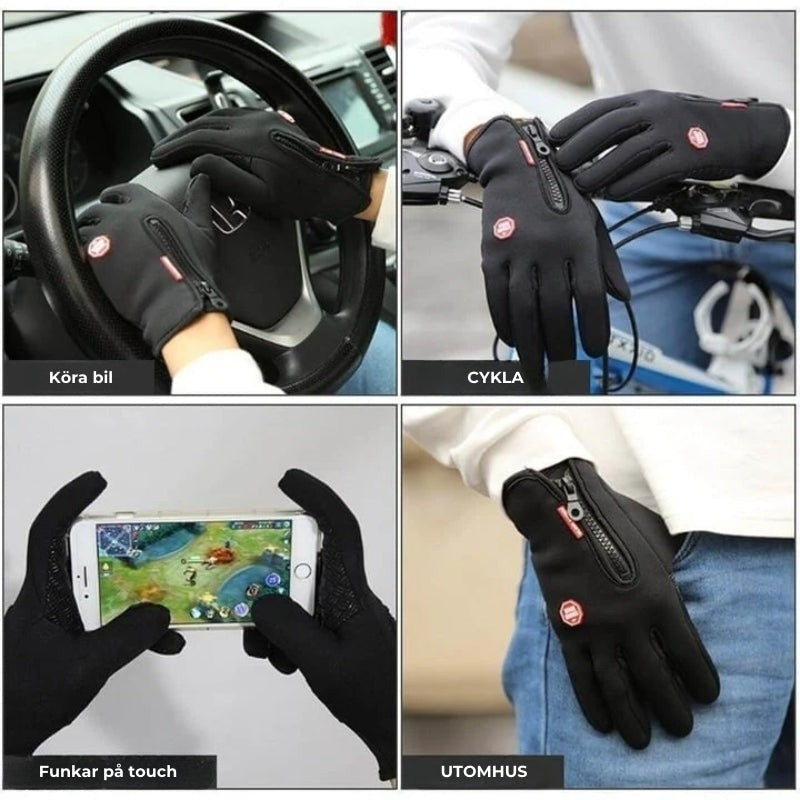 HeatGripX - Vindtäta och termiska handskar för kallt väder