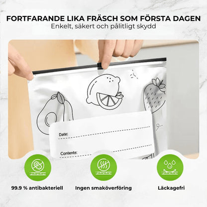 Återanvändbara förslutningsbara förvaringspåsar av aluminiumfolie [30 stycken]