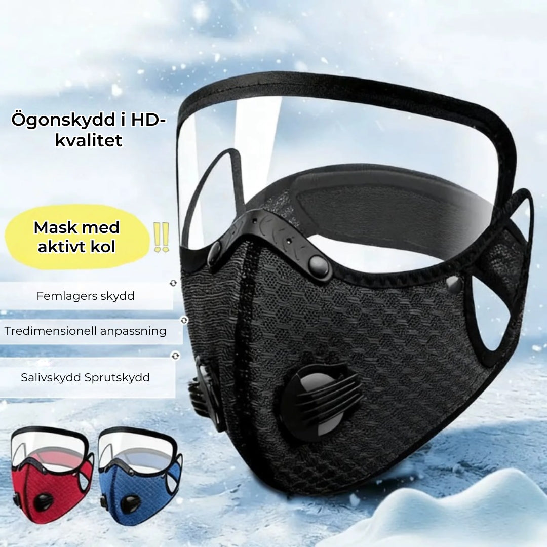 Ansiktsmask med kolfilter