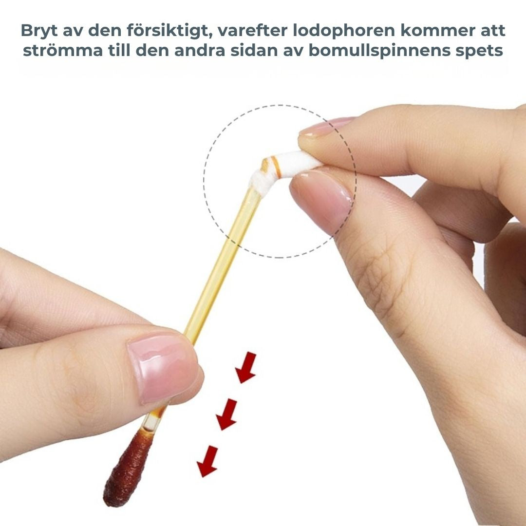 Antiseptiska pinnar | Jodforlösning | 50 stycken