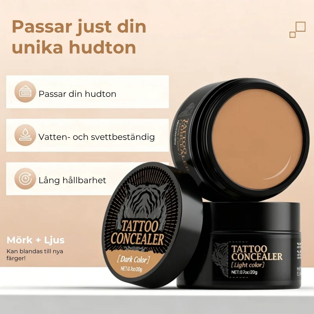 Vattentålig concealer för ärr och tatueringar