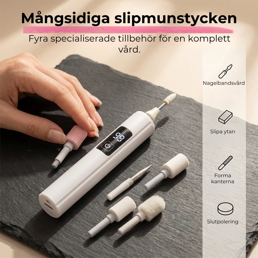 Elektrisk Nagelfil med digital hastighetsreglering