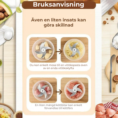 Bärbar mini-matberedare
