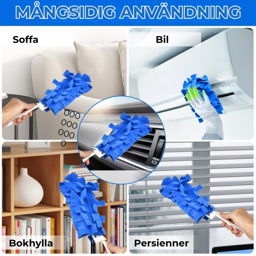 Set med återanvändbara dammdukar i fleece