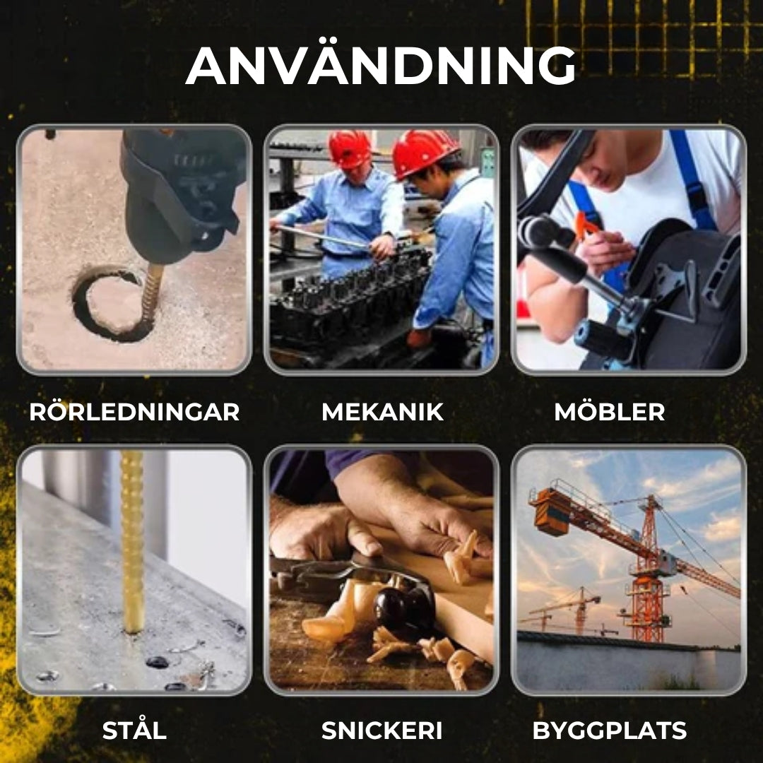 ⚙️Set med spiralborrar – HSS | Titanbeläggning