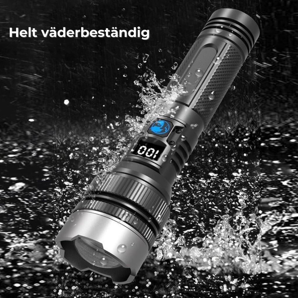 StormBeam Teleskopisk ficklampa med Powerbank