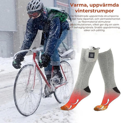 Elektriskt uppvärmda vinterstrumpor –| 1 par (vattentäta)