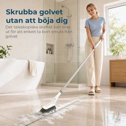 Utdragbar borste för rengöring