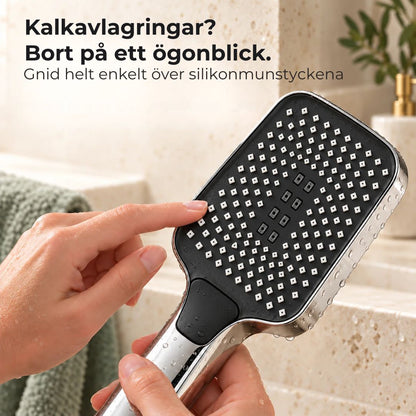 Dushhuvud med med 4 lägen (stark stråle)