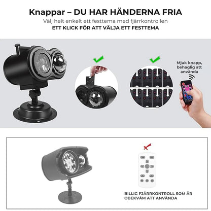 HalloweenProjektor | 10 unika HD-projektionsmönster