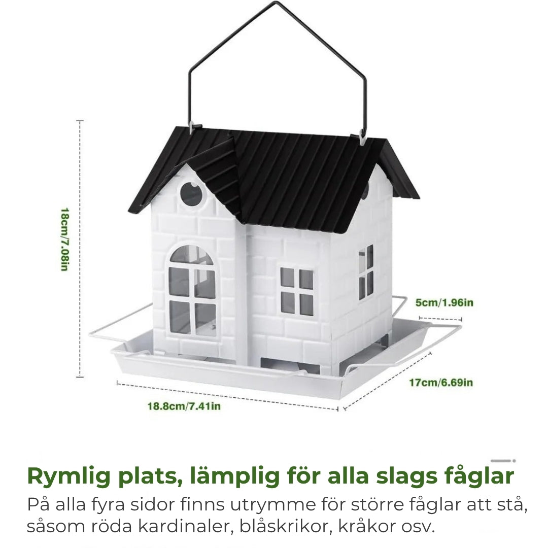 🕊️ Solcellsdrivet fågelhus – automatisk belysning