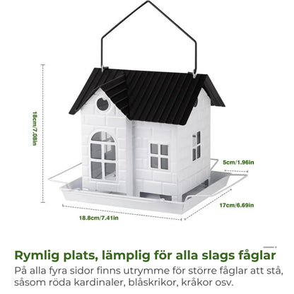 🕊️ Solcellsdrivet fågelhus – automatisk belysning