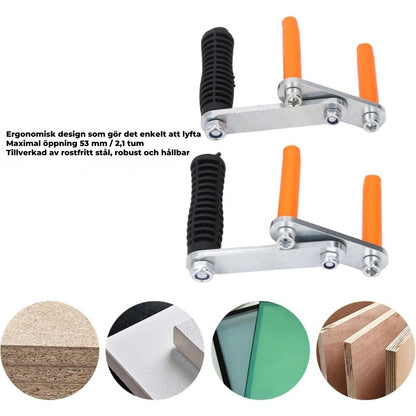 Ergonomisk hållare för Skivor – 2 stycken