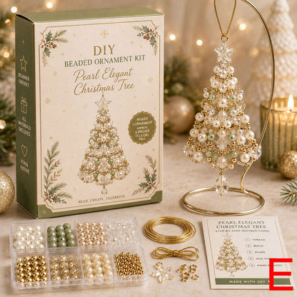 DIY Julgranspynt med pärlor | Kreativ julgransdekoration