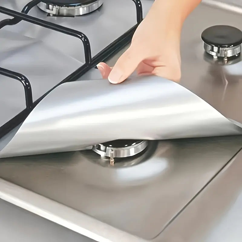 Värmetåliga överdrag för gasspisar (Non Stick) - 4 stycken