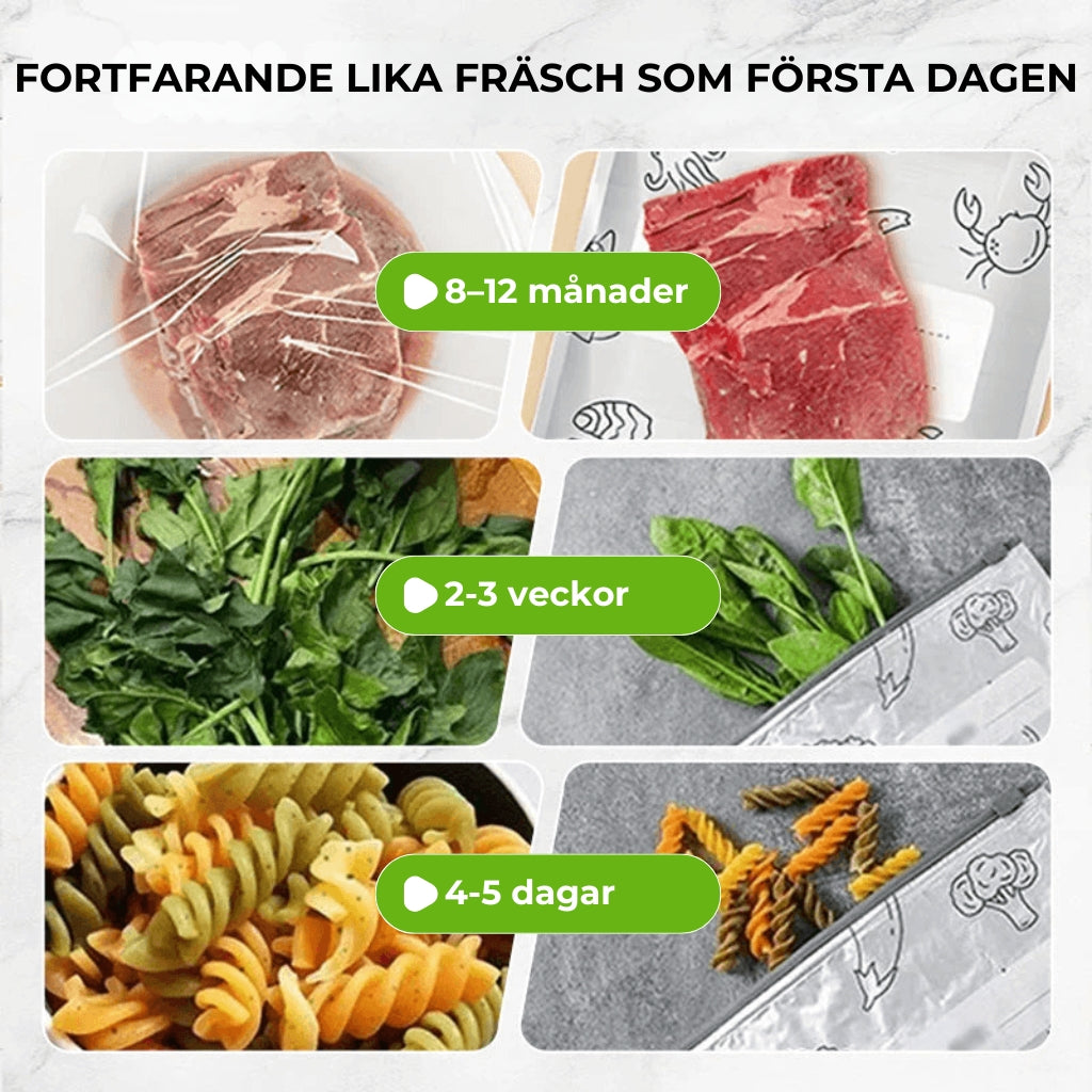 Återanvändbara förslutningsbara förvaringspåsar av aluminiumfolie [30 stycken]
