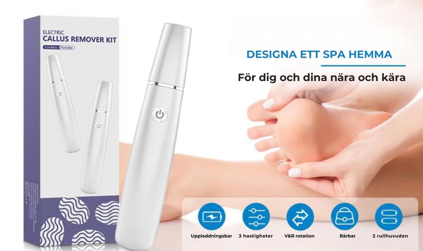 Elektrisk borttagare av förhårdnader 🎁 Inklusive utbyteshuvud🎁