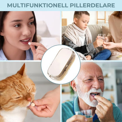 Bärbar pillerdelare