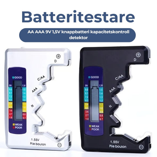 Batteritestare - AA/AAA/C/N/D/9V