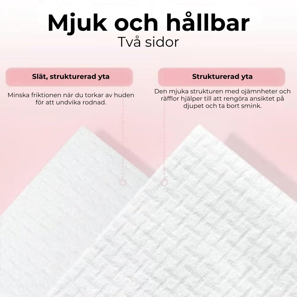 Bomullshanddukar i Smidig förpackning