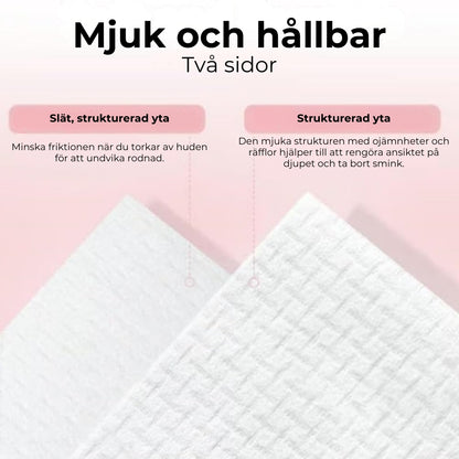 Bomullshanddukar i Smidig förpackning