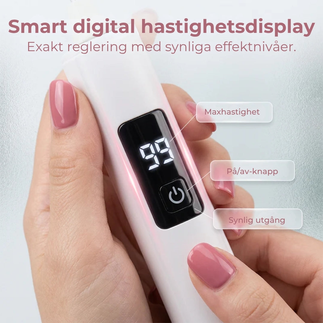 Elektrisk Nagelfil med digital hastighetsreglering