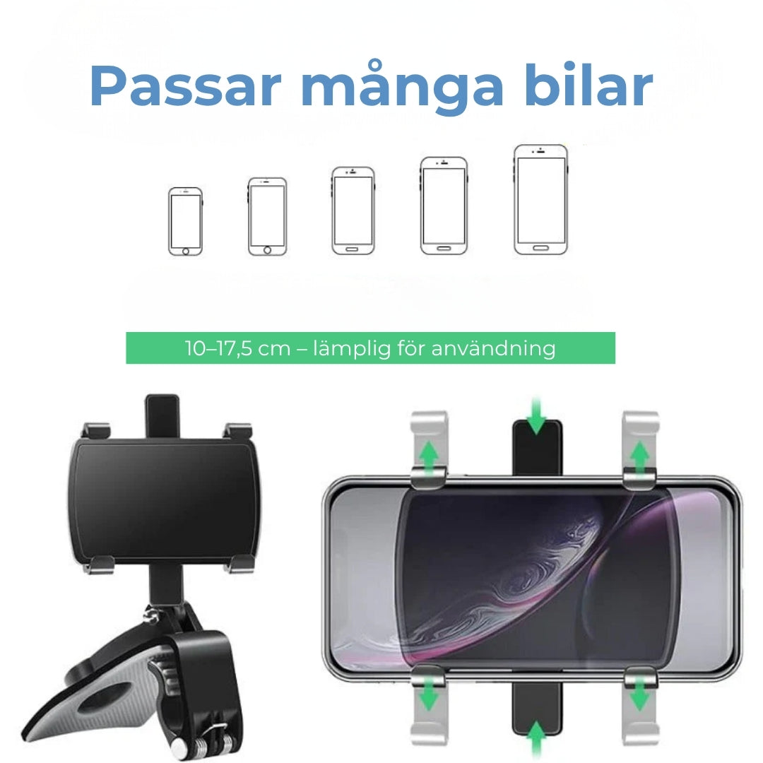 Mobilhållare 360 graders vridbart fäste