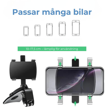 Mobilhållare 360 graders vridbart fäste