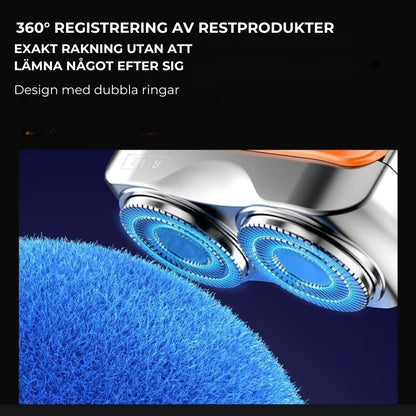 Bärbar rakapparat med dubbel ring