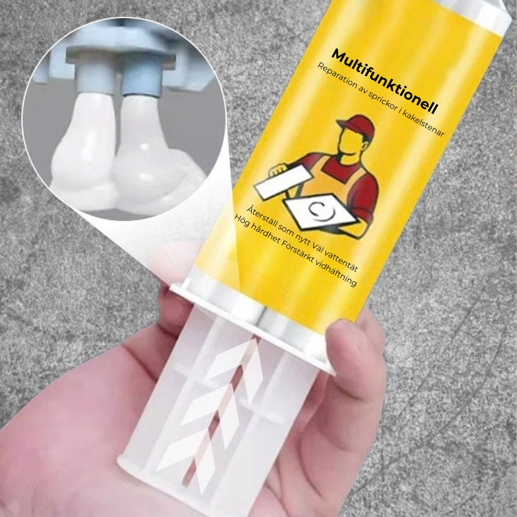 Reparationsset för sprickor i kakel och sten