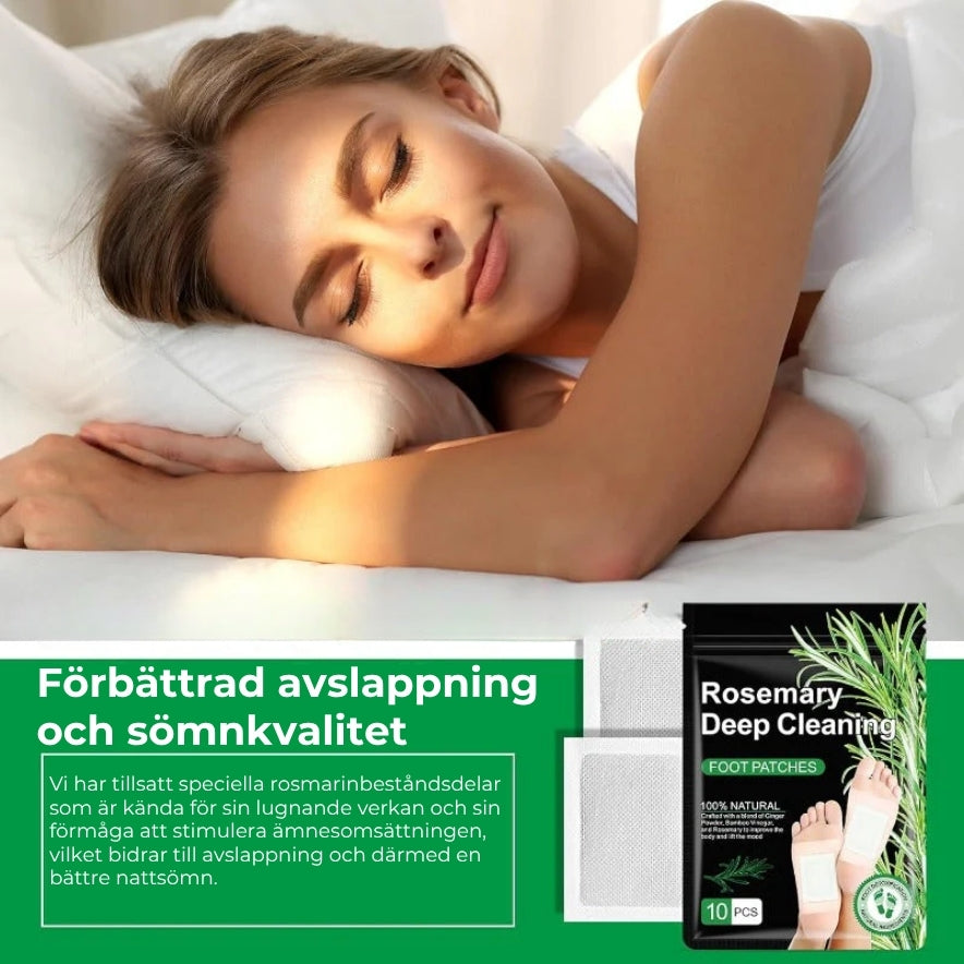 Fotplåster med rosmarin och ingefära (10 st)