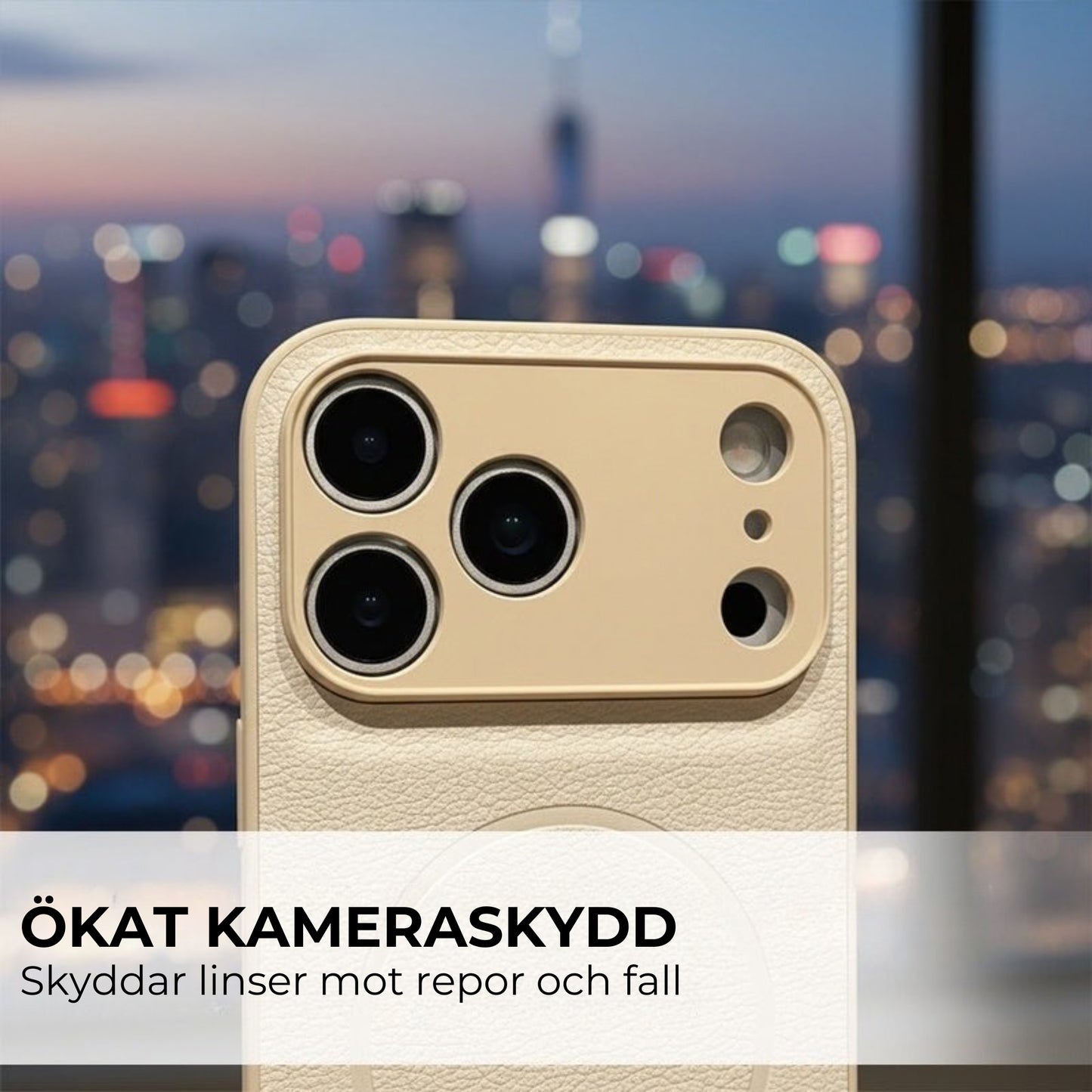 📱 Fingeravtrycksavvisande | Magnetiskt telefonfodral | iPhone 11-17