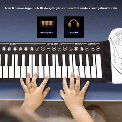 Bärbart piano - Upprullbart