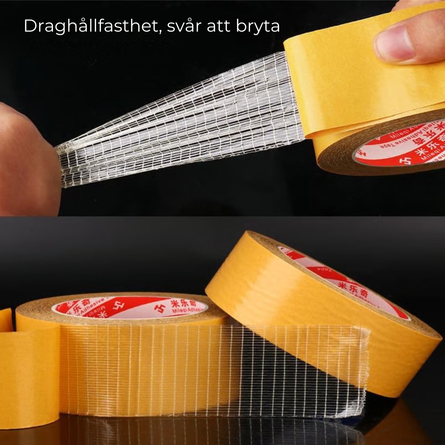 Dubbelsidig superstark Tejp