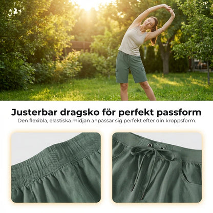 Snabbtorkande cargoshorts med fickor | DAM