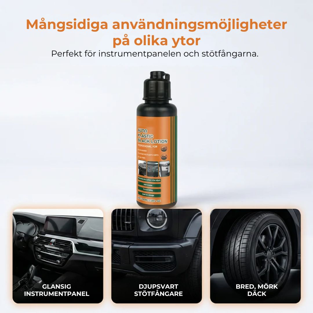 Polermedel för plast i bilar