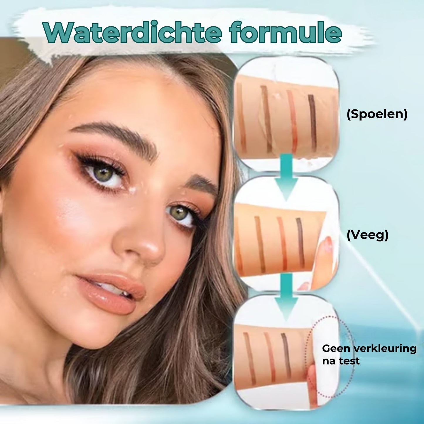 3D-ögonbryn stift med 4 gaffelspetsar för microblading (vattentät)