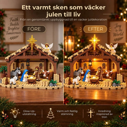 Byggsats | Lysande julkrubba