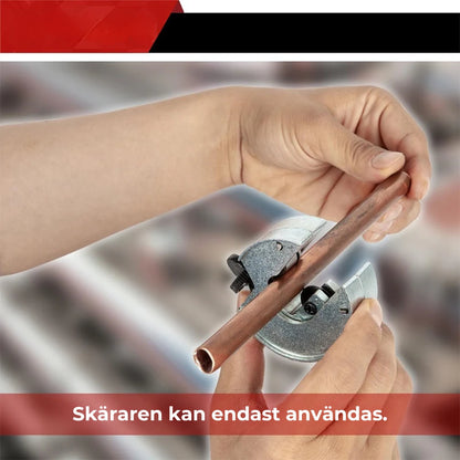 3-delad rörskärare med rattmekanism