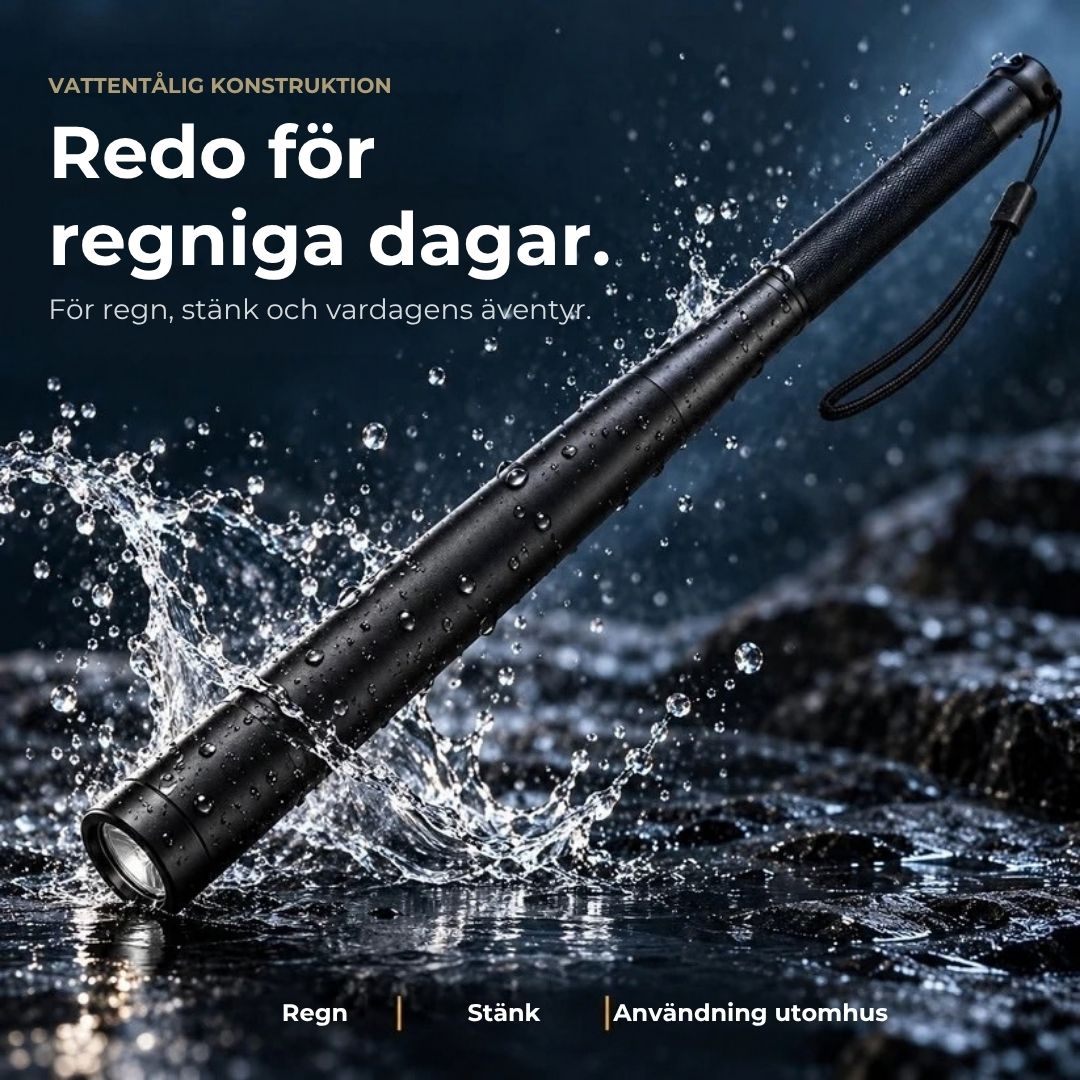 2-i-1-basebollträ i aluminium med ficklampa | Avtagbart handtag