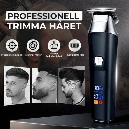ClipPro™ | Professionell Hårklippningsmaskin med LCD-display