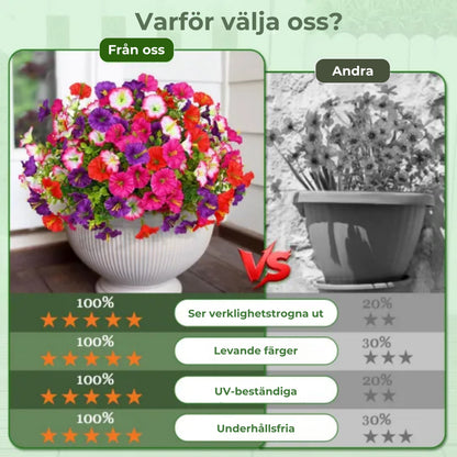 UV-beständigt bukett med konstgjorda blommor