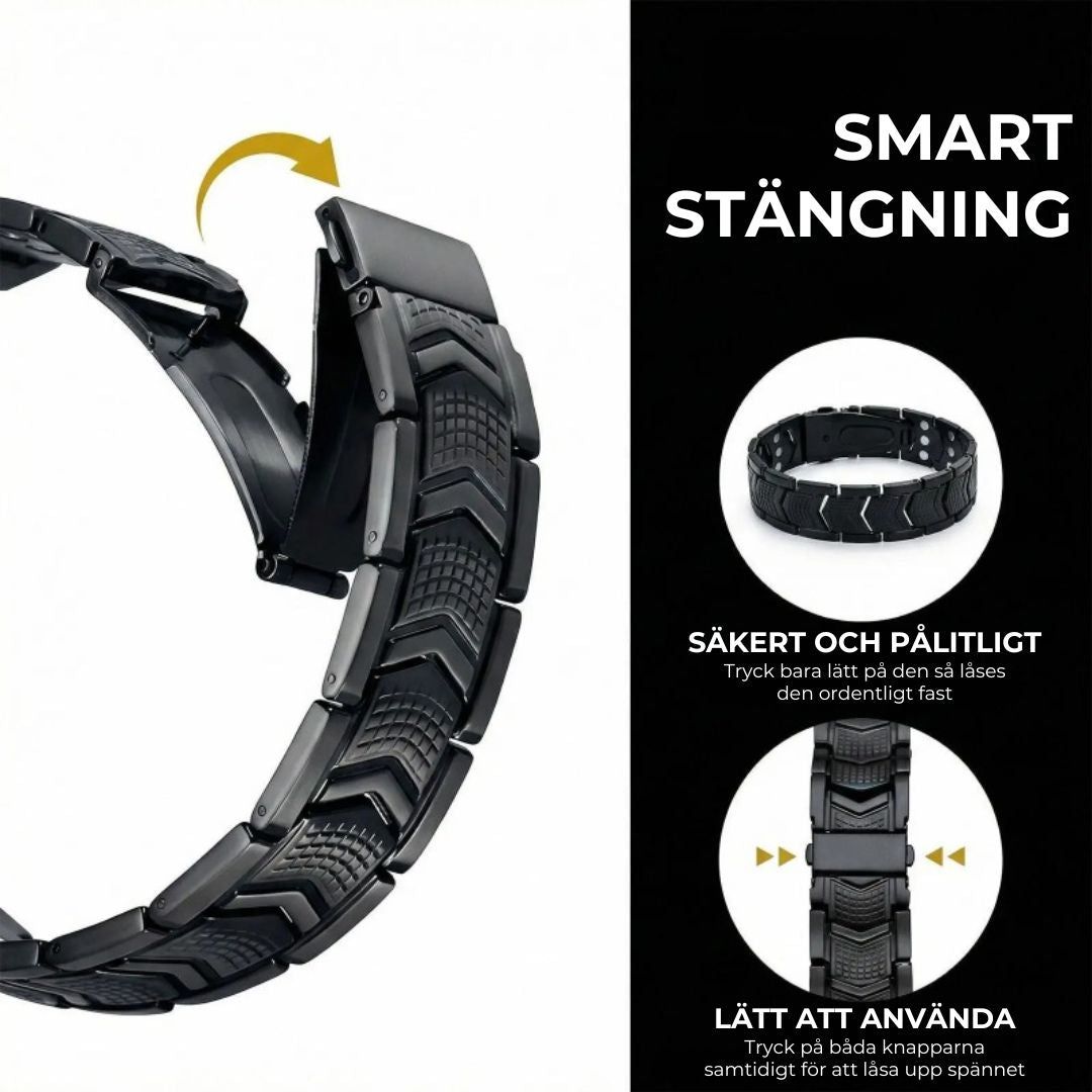 Metallarmband för Magnetterapi