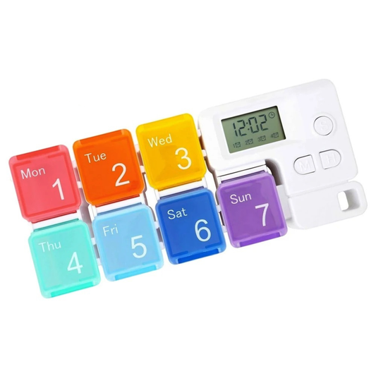 Doseringslåda för piller | Med väckarklocka