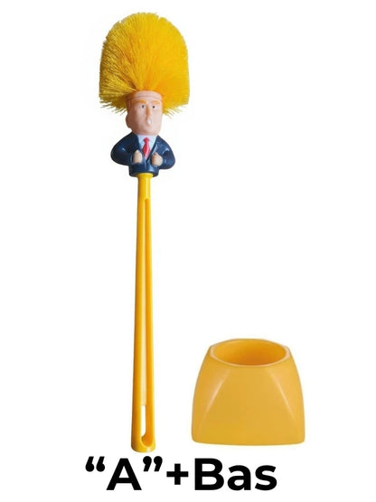 Toalettborste med humoristisk TRUMP