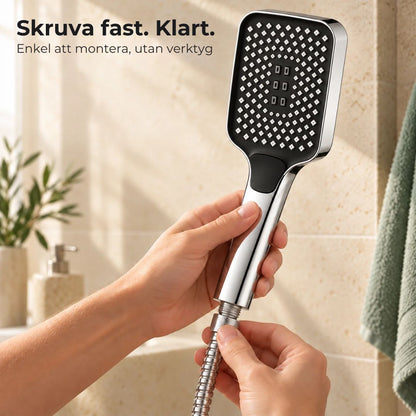 Dushhuvud med med 4 lägen (stark stråle)